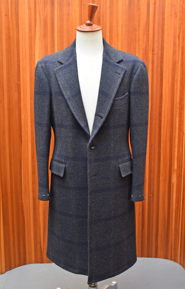 Overcoat single-breasted - Grey and navy